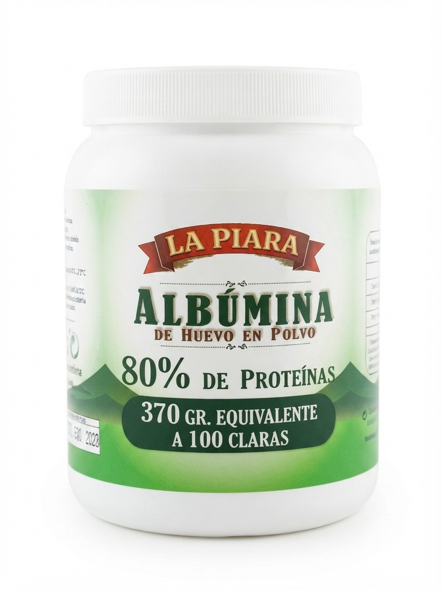 Envase LA PIARA Albúmina de Huevo en Polvo